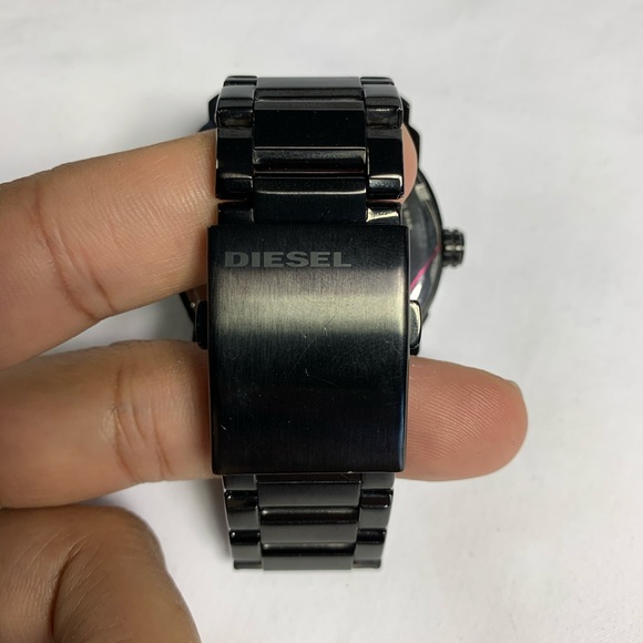 DIESEL Men's DZ1737 Machinus Black IP Watch - Picture 2 of 11